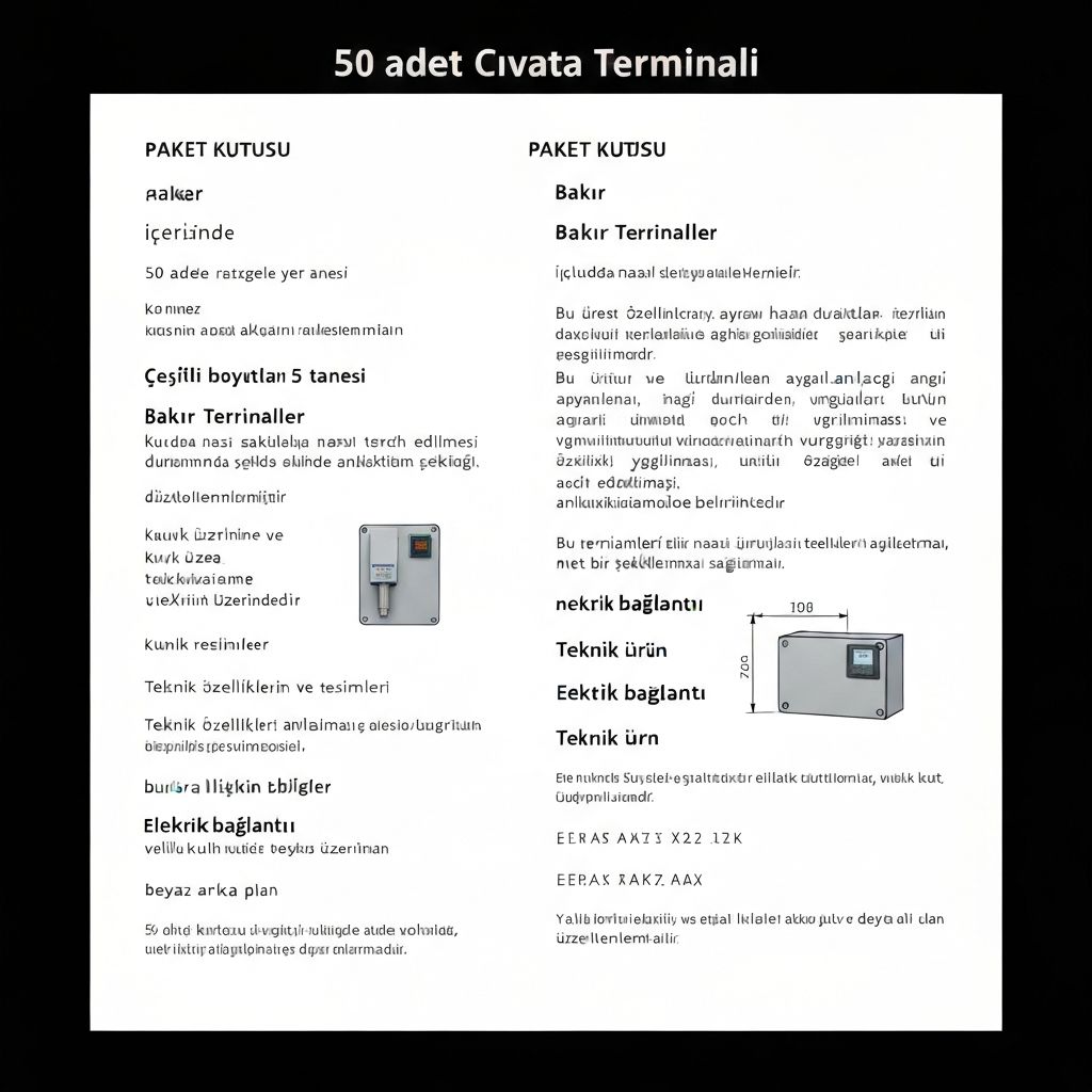 Cıvata Terminal 50 Adet